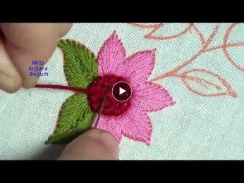 Hand Embroidery Beautiful Border Design By Miss Anjiara Begum