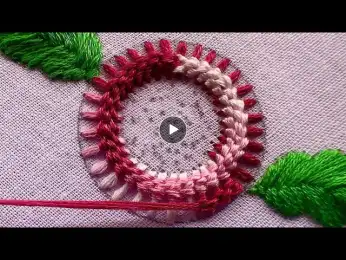 Glamorous flower design|hand embroidery|kadhai design|embroidery tutorials