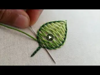 Stunning leaf hand embroidery|latest hand embroidery|latest kadhai design