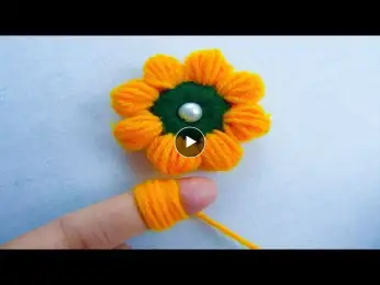 Hand Embroidery Amazing Trick# Easy Flower Embroidery Trick# Sewing Hack
