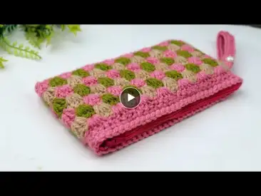how to crochet wallet for beginners / Easy zipper crochet wallet tutorial