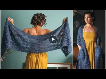 Step-by-Step: Learn How to Knit the Incredibly Easy, Beginner Friendly Rhay Pocket Shawl!