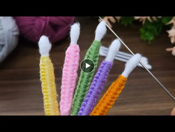 Making Wonderful Flowers with Cotton Swabs