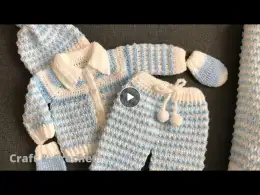 Easy crochet baby cardigan/ craft & crochet sweater 2111