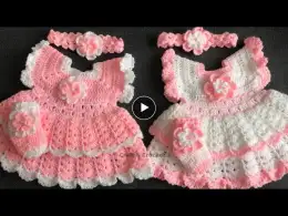 Easy crochet baby dress/craft & crochet baby frock