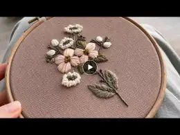 Meadow flowers pattern / embroidery for beginners / Луговые цветы