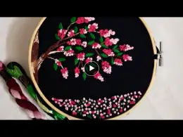 How to make a Cherry Blossom Scenery | DIY | Art diarY
