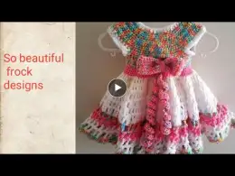 Beautiful crochet frock designs trending,#videooftheday #frock #crochet #lifeskills