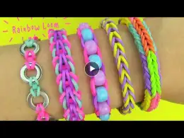 Rainbow Loom! DIY 5 Easy Rainbow Loom Bracelets without a Loom (DIY Loom Bands)