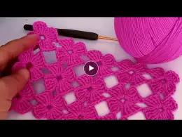 My God, how beautiful! Extremely simple flower crochet stitch