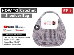 A Very Beautiful Modern Crochet Bag Tutorial | Trendy Crochet Bag EP.1