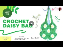 How to crochet daisy bag