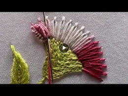 Mind blowing flower design|how to start hand embroidery design|latest kadhai design