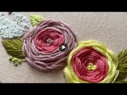 Woven wheel tutorial | How to stitch a chunky flower