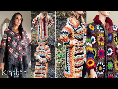 Latest stylish Hand-knitted crochet Jacket//Crochet jackets Cardigan sweater designs 2023