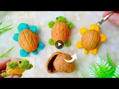 It's so Cute ☀️ Super Easy Turtle Making Idea with Yarn - You will Love It - DIY Woolen Crafts
