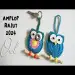 Owl, knitted envelope 2024! Knitted key chain ( subtitle )